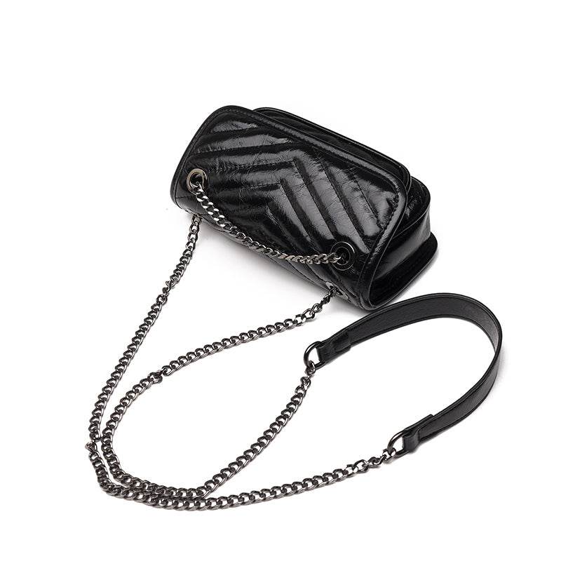 Genuine Leather Small Crossbody Bag – Liz